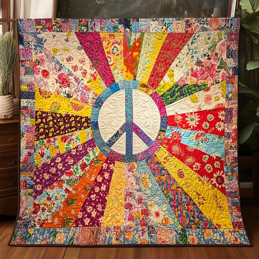 Radiant Peace Quilt Blanket