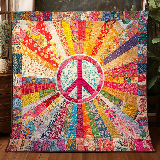 Radiant Peace Quilt Blanket