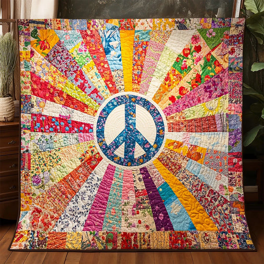 Radiant Peace Quilt Blanket