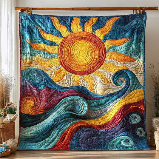 Radiant Tides Quilt Blanket