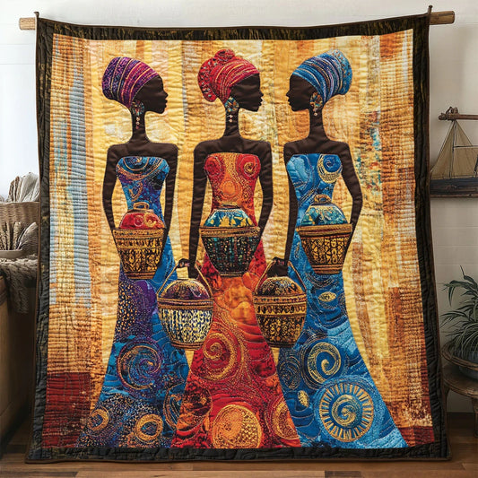 Radiant Woman Quilt Blanket