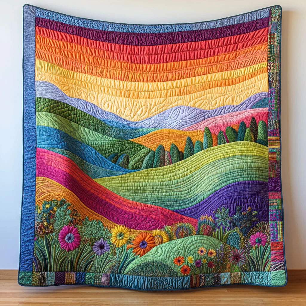 Rainbow Valley Quilt Blanket