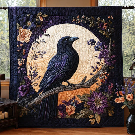 Raven Eclipse Quilt Blanket