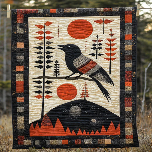 Raven Sky Story Quilt Blanket