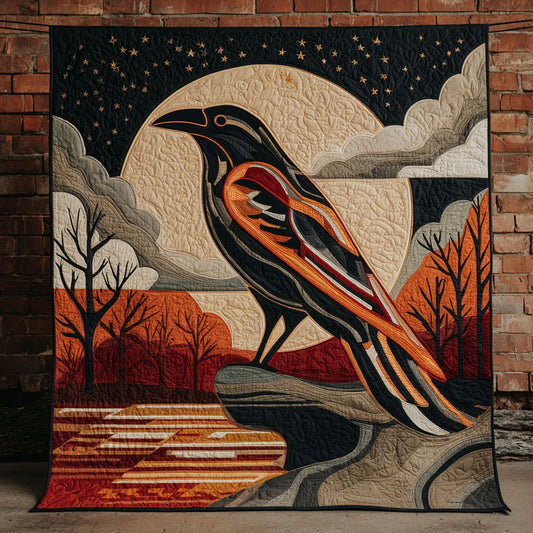 Raven Spirit Guide Quilt Blanket