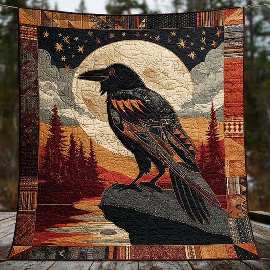 Raven Trickster Spirit Quilt Blanket