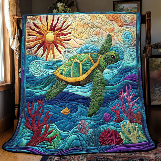 Ray Of Reef Quilt Blanket