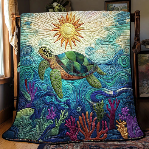Ray Of Reef Quilt Blanket