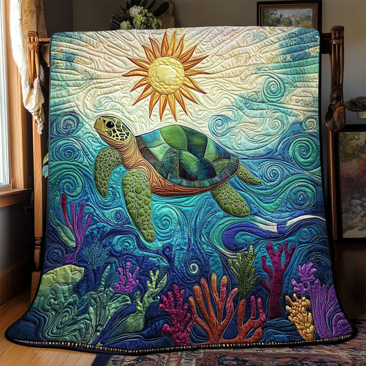 Ray Of Reef Quilt Blanket