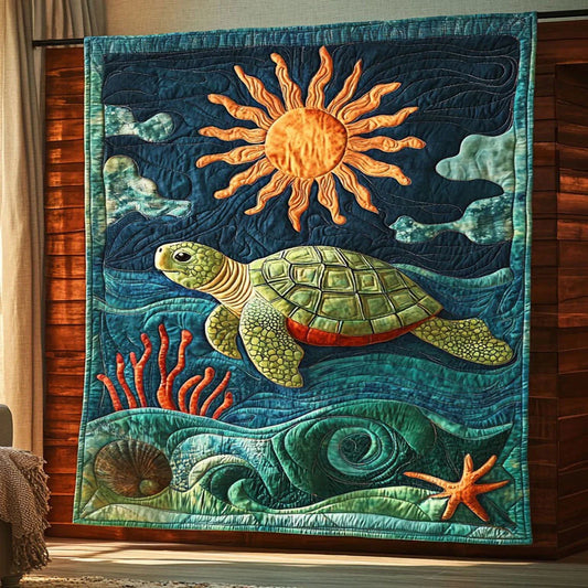 Ray Of Reef Quilt Blanket