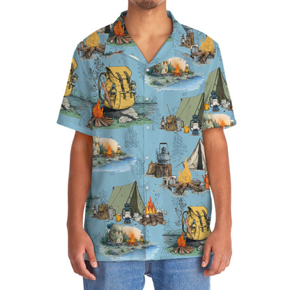 Real Campers Smell Like 5 Things Hawaiian Shirt - 2XL - hawaiian shirt