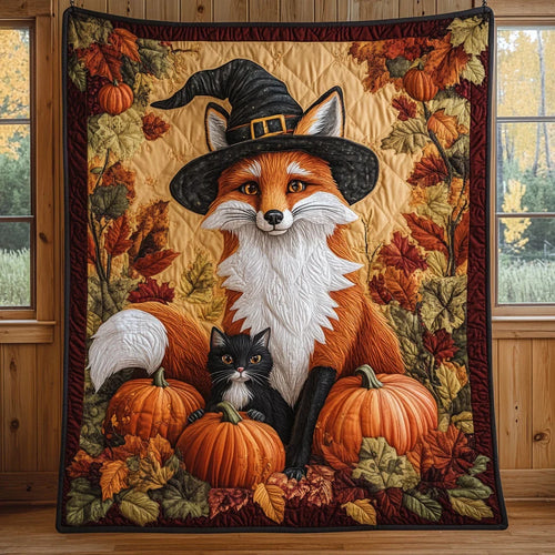 Red Fox Quilt Blanket