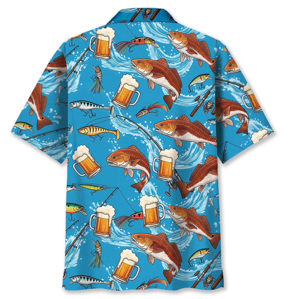 Redfish Beer Hawaiian Shirt, custom shirt gift for men (view 3)