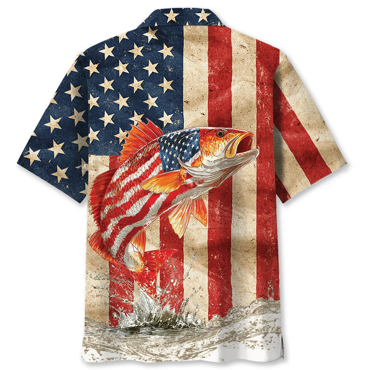 Redfish Usa Hawaiian Shirt, patriotic gift for 4th of July (view 6)