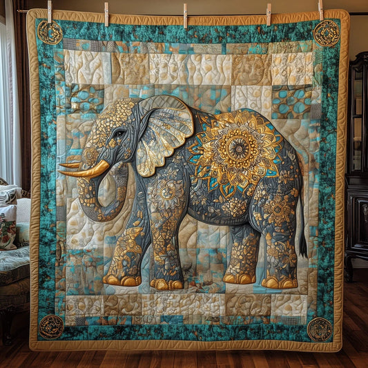 Regal Blue Tusker Quilt Blanket