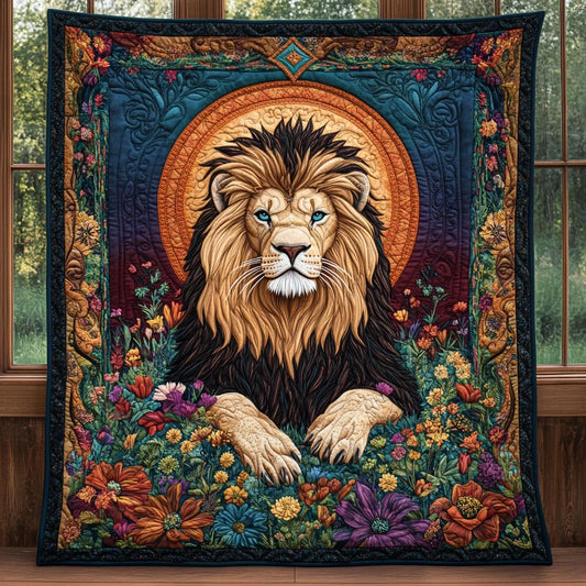 Regal Lion Quilt Blanket