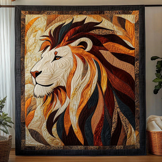 Regal Lion Quilt Blanket