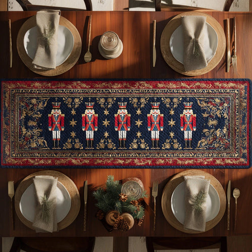 Regal Nutcracker Banner Quilted Table Runner