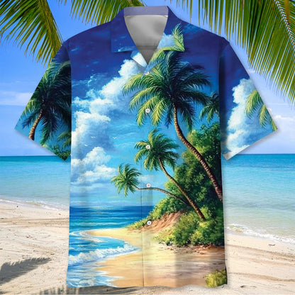 Retired Firefighter Only Way More Happier Hawaiian Shirt, custom shirt gift for men (view 2)