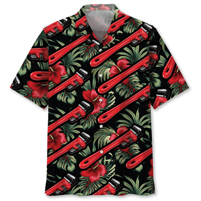 Retired Plumber Hawaiian Shirt, custom shirt gift for men