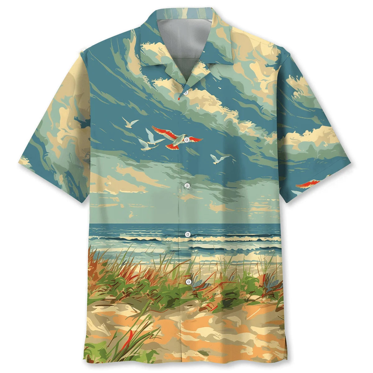 Retired Postal Service Hawaiian Shirt, custom shirt gift for men (view 4)