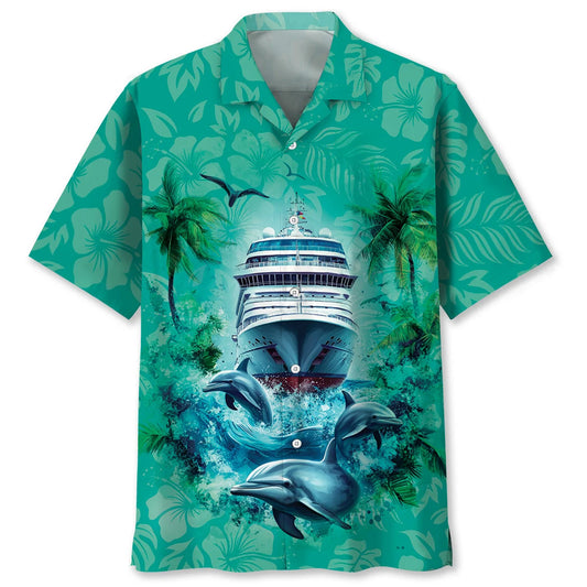 Retirement Plan Cruise Hawaiian Shirt, custom shirt gift for men