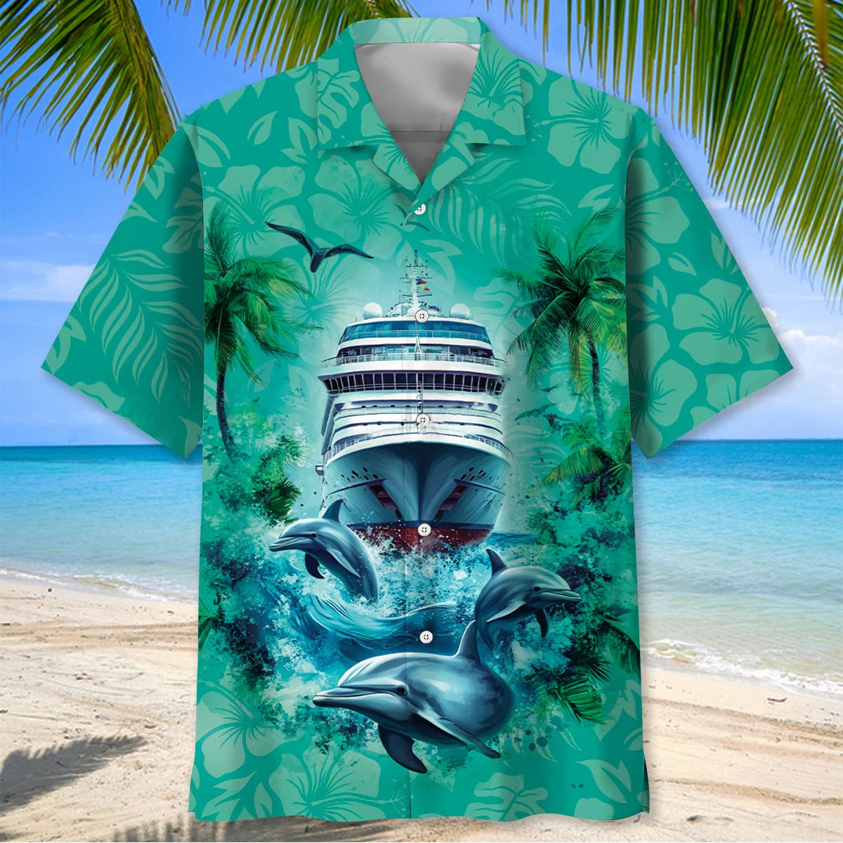 Retirement Plan Cruise Hawaiian Shirt, custom shirt gift for men (view 3)