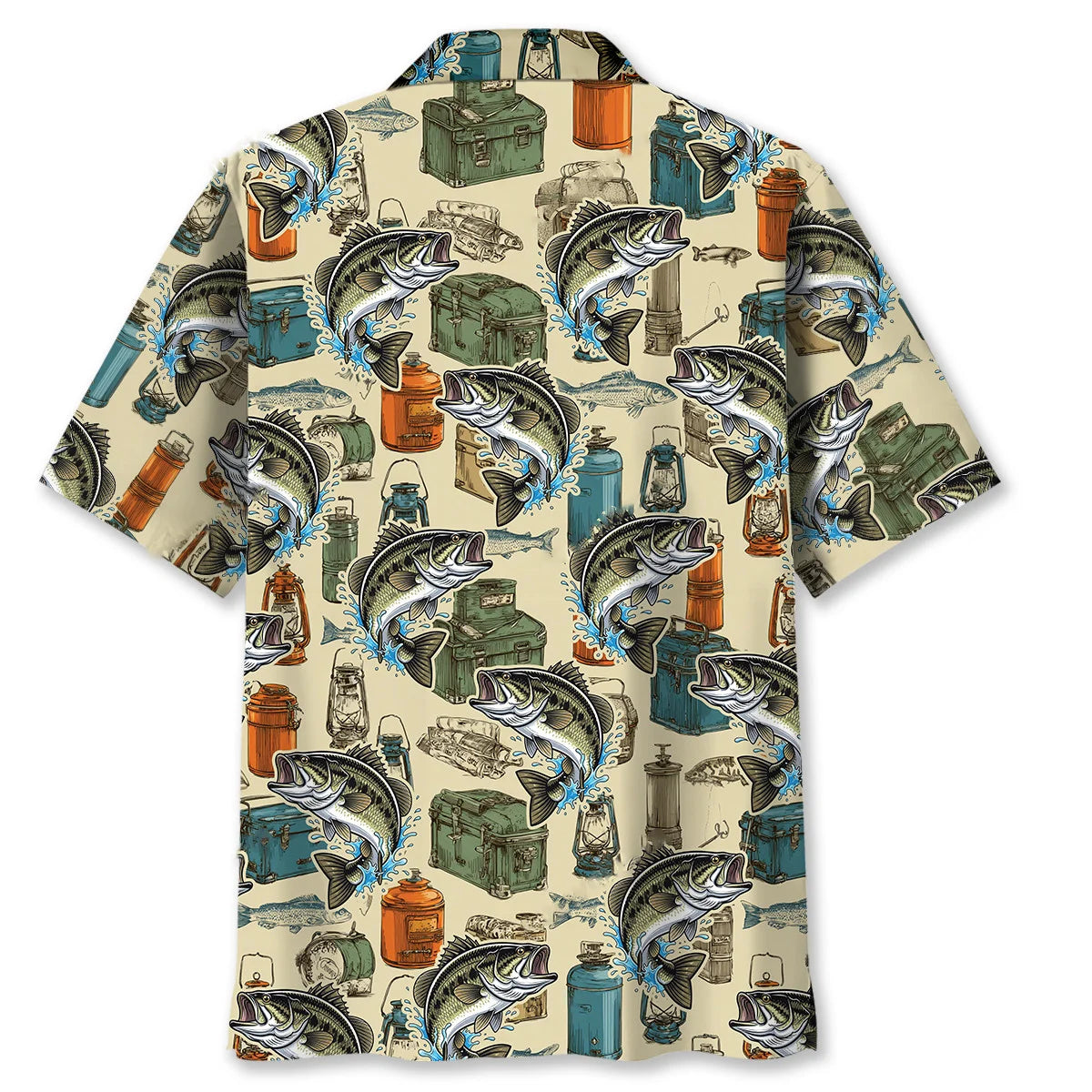 Retro Bass Fishing Master Hawaiian Shirt, fishing gift for men (view 4)