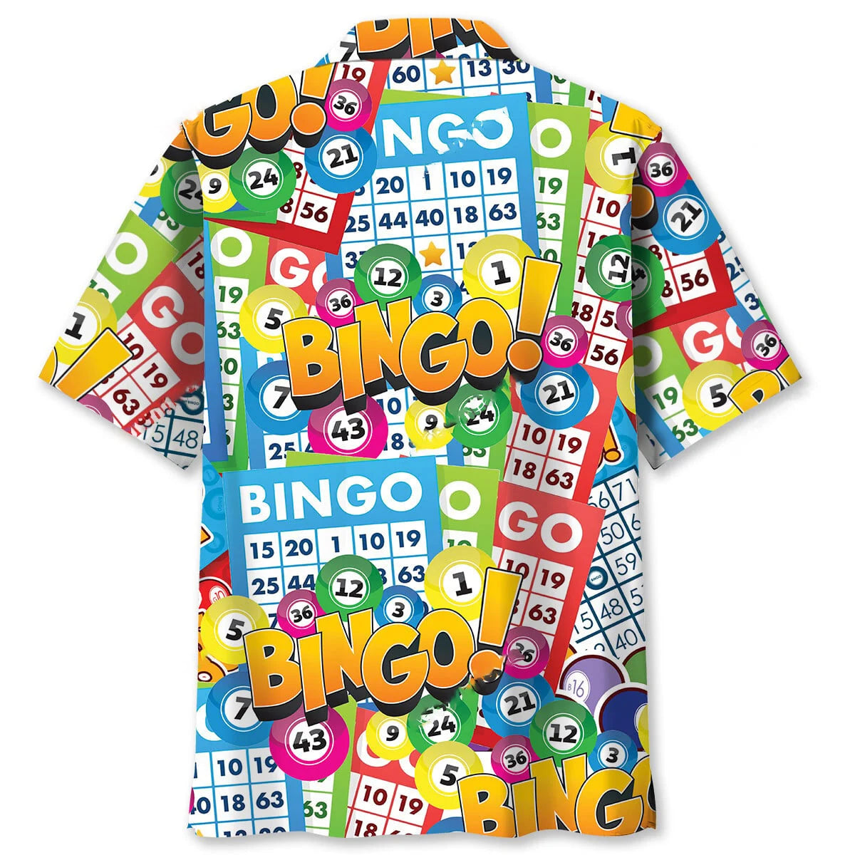 Retro Bingo Lover Hawaiian Shirt, custom shirt gift for men (view 2)