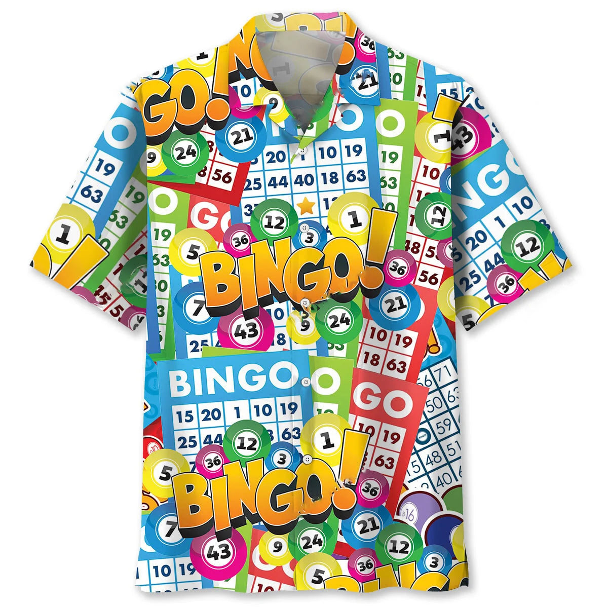 Retro Bingo Lover Hawaiian Shirt, custom shirt gift for men (view 4)