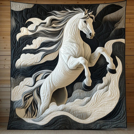 Riding Storm Quilt Blanket