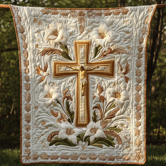 Risen Savior Quilt Blanket