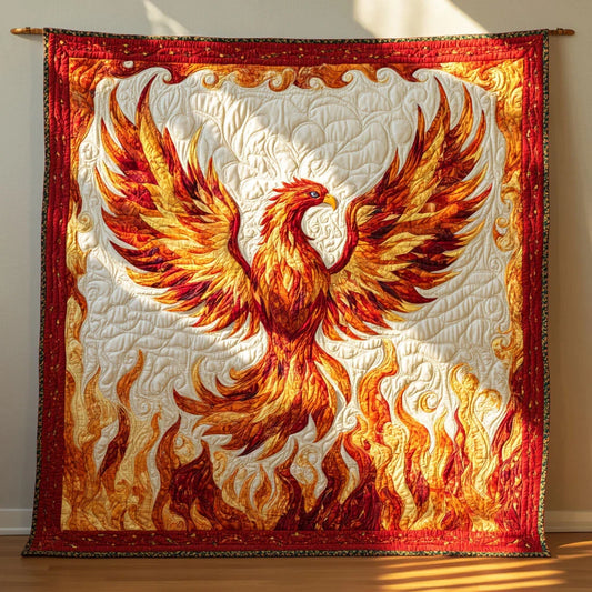 Rising Ember Quilt Blanket