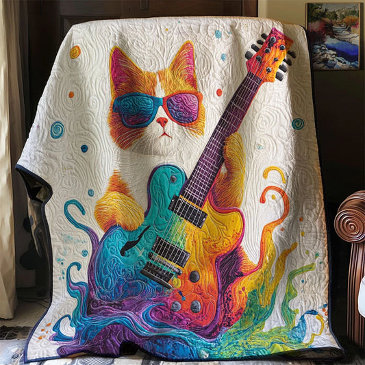 Rocking Meow-Sical Quilt Blanket