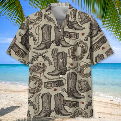 Rodeo Gear Classic Hawaiian Shirt, custom shirt gift for men (view 2)
