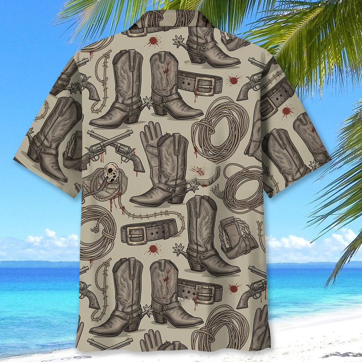Rodeo Gear Classic Hawaiian Shirt, custom shirt gift for men (view 3)
