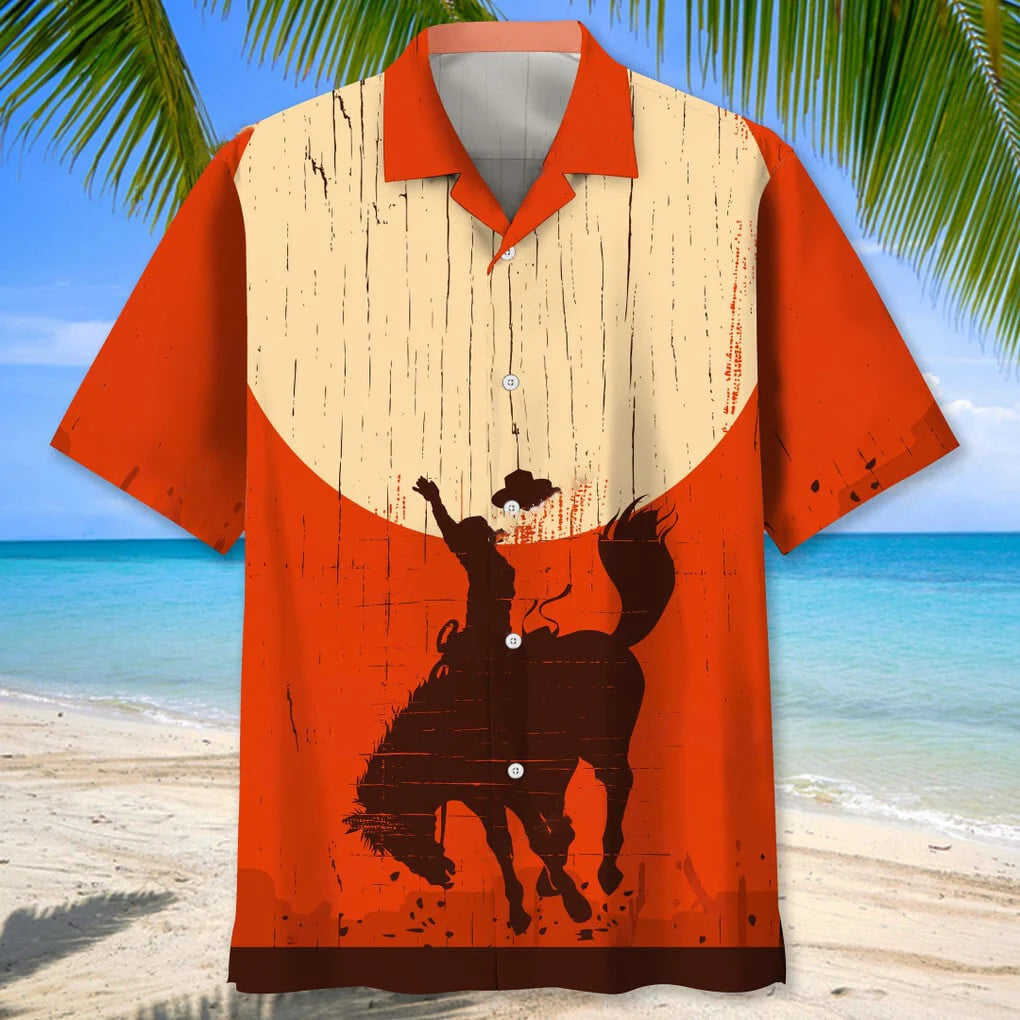 Rodeo Hawaii Shirt, custom shirt gift for men (view 2)