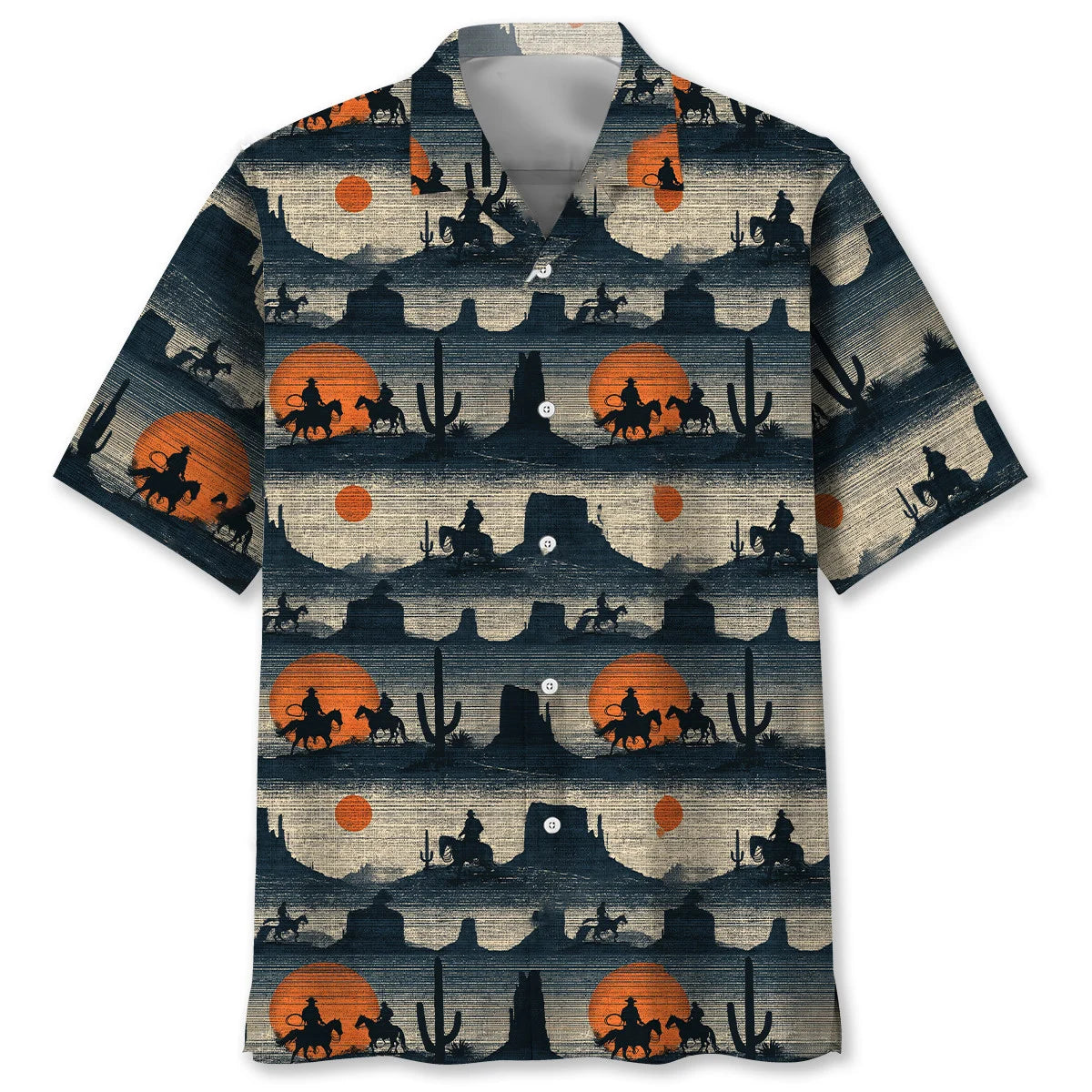 Rodeo Rust Hawaiian Shirt, custom shirt gift for men