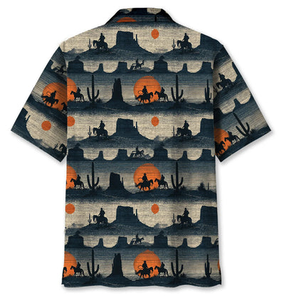 Rodeo Rust Hawaiian Shirt, custom shirt gift for men (view 4)