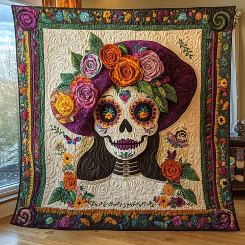 Rosa Eterna Quilt Blanket