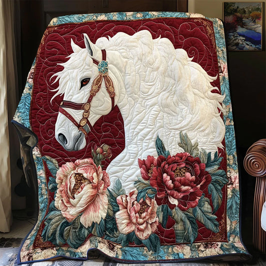 Rose Stallion Quilt Blanket