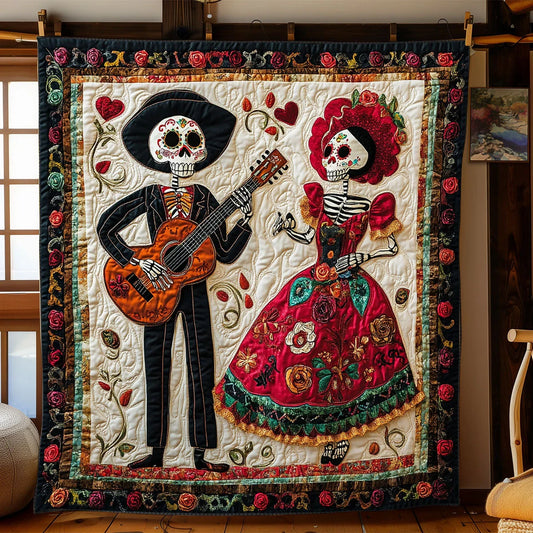 Roses And Remembrance Quilt Blanket