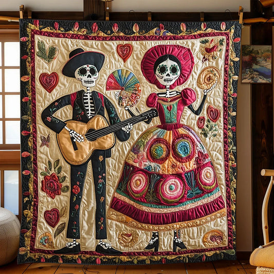Roses And Remembrance Quilt Blanket