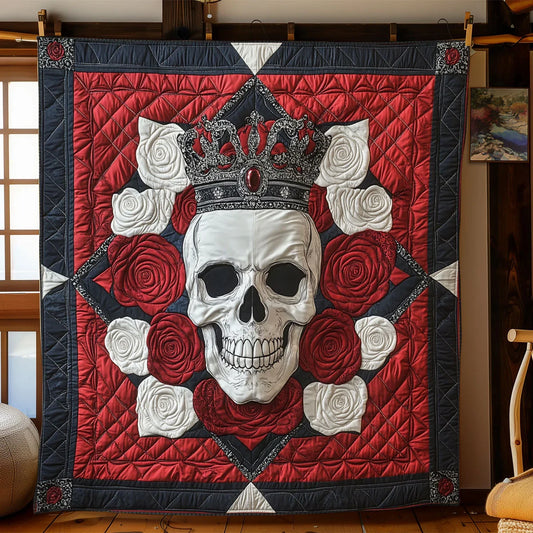 Roses Of Ruin Quilt Blanket