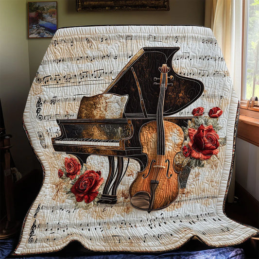 Rosewood Melody Quilt Blanket