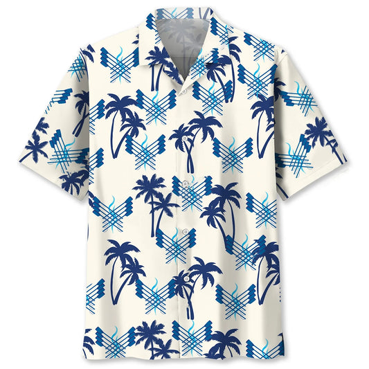 Rowing Tropical Hawaiian Shirt, custom shirt gift for men