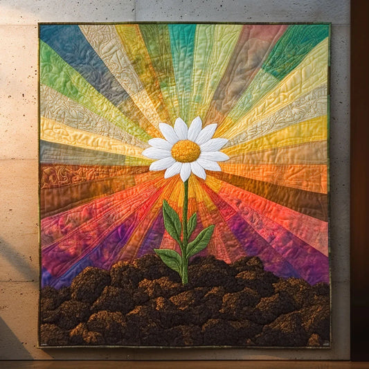 Royal Daisy Quilt Blanket