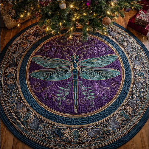 Royal Drift Quilted Round Mat
