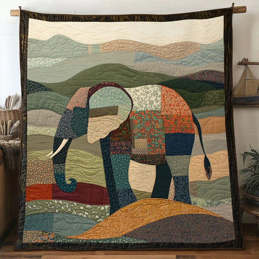 Royal Elephant Quilt Blanket