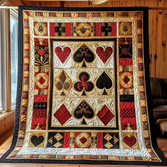 Royal Flush Quilt Blanket